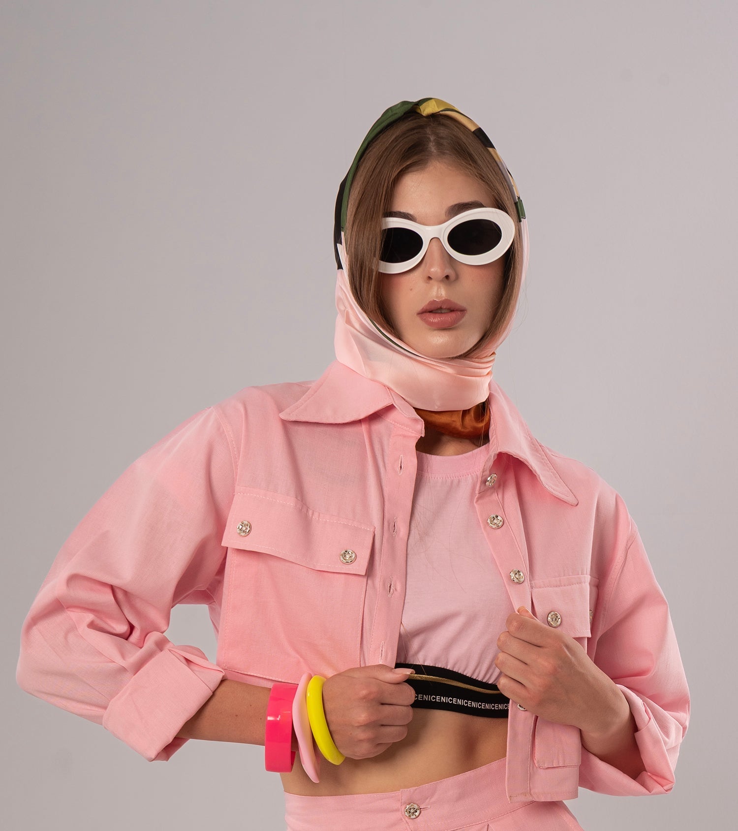Short Linen Pink Jacket