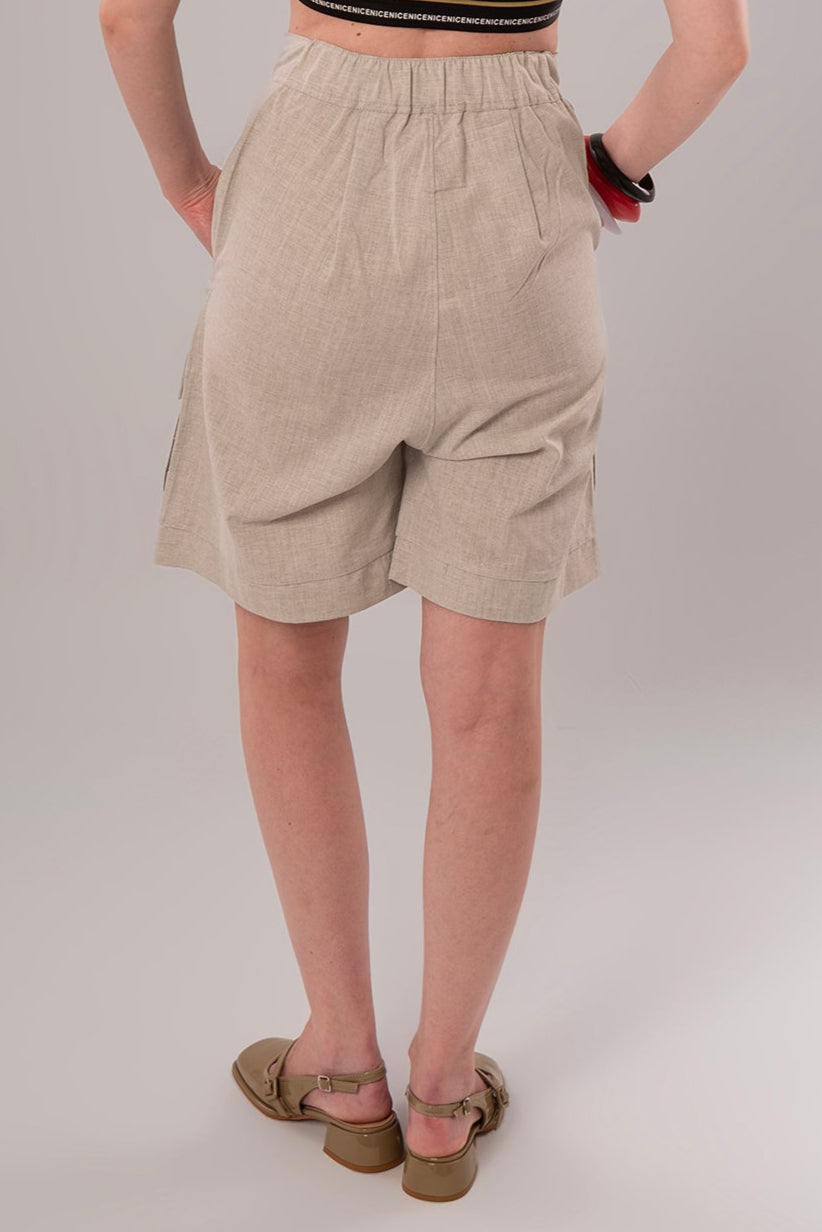 Convertible Linen Beige Pants