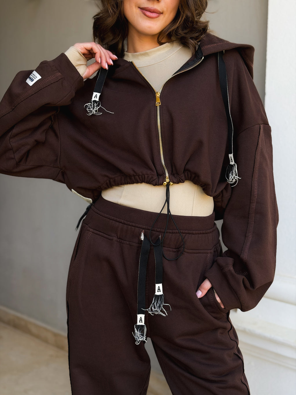 Chocolate bomber jacket