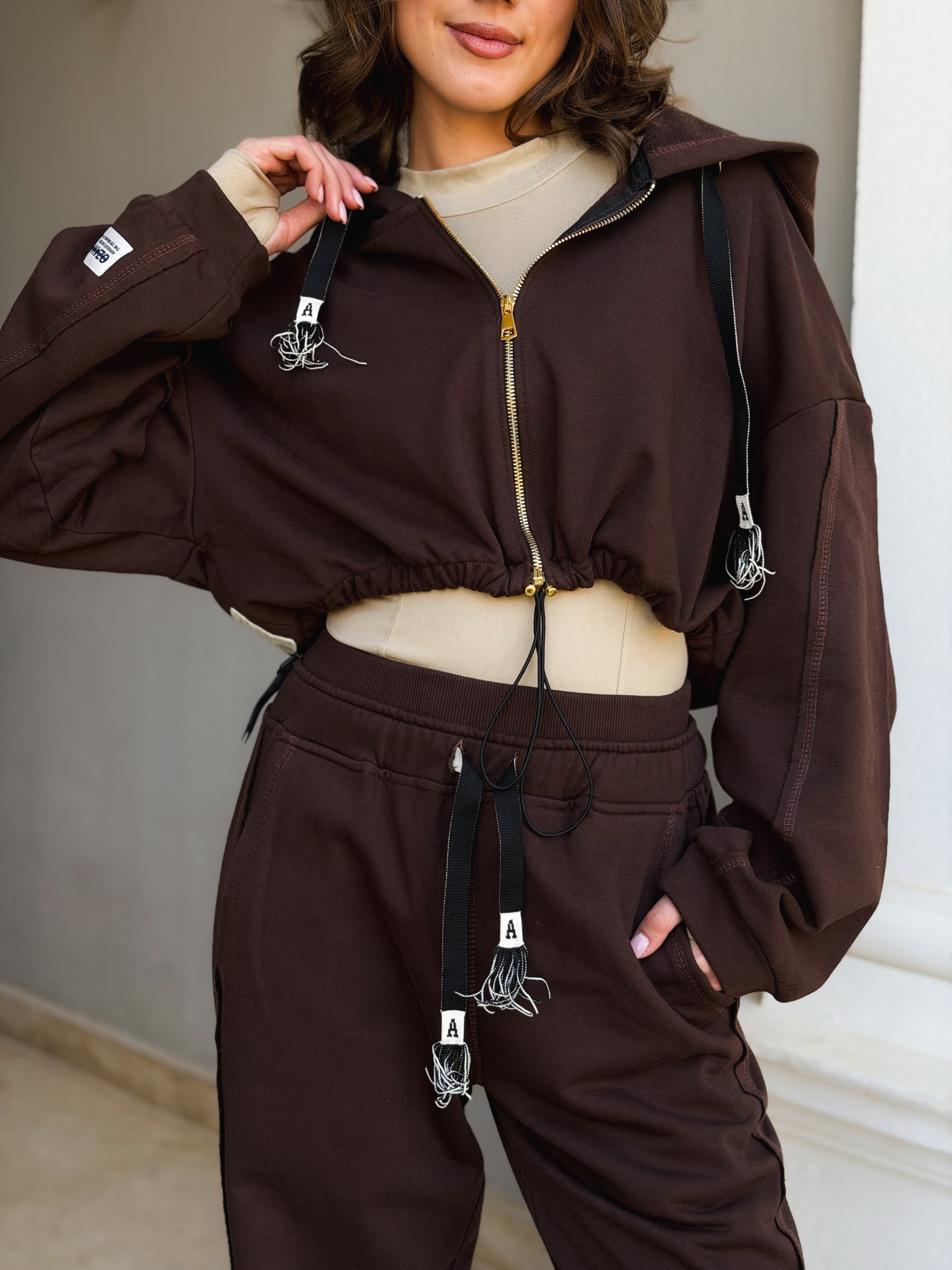 Chocolate bomber jacket