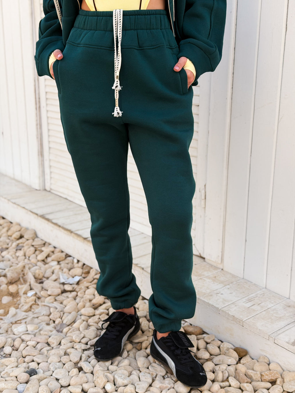 Emerald double flip pants