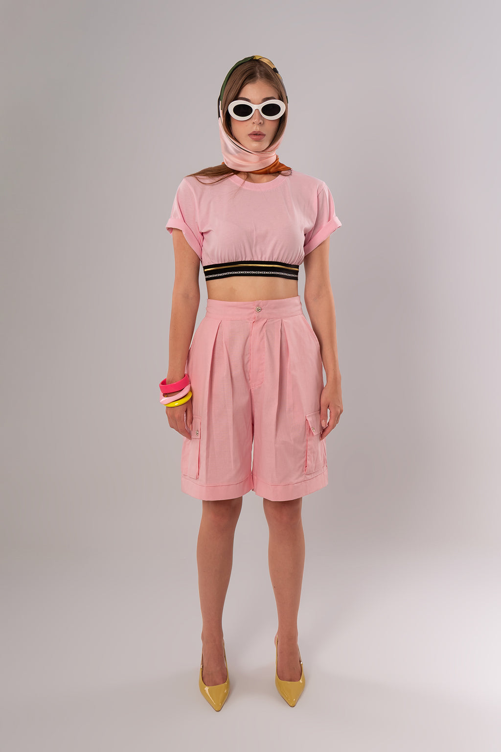 Convertible Linen Pink Pants