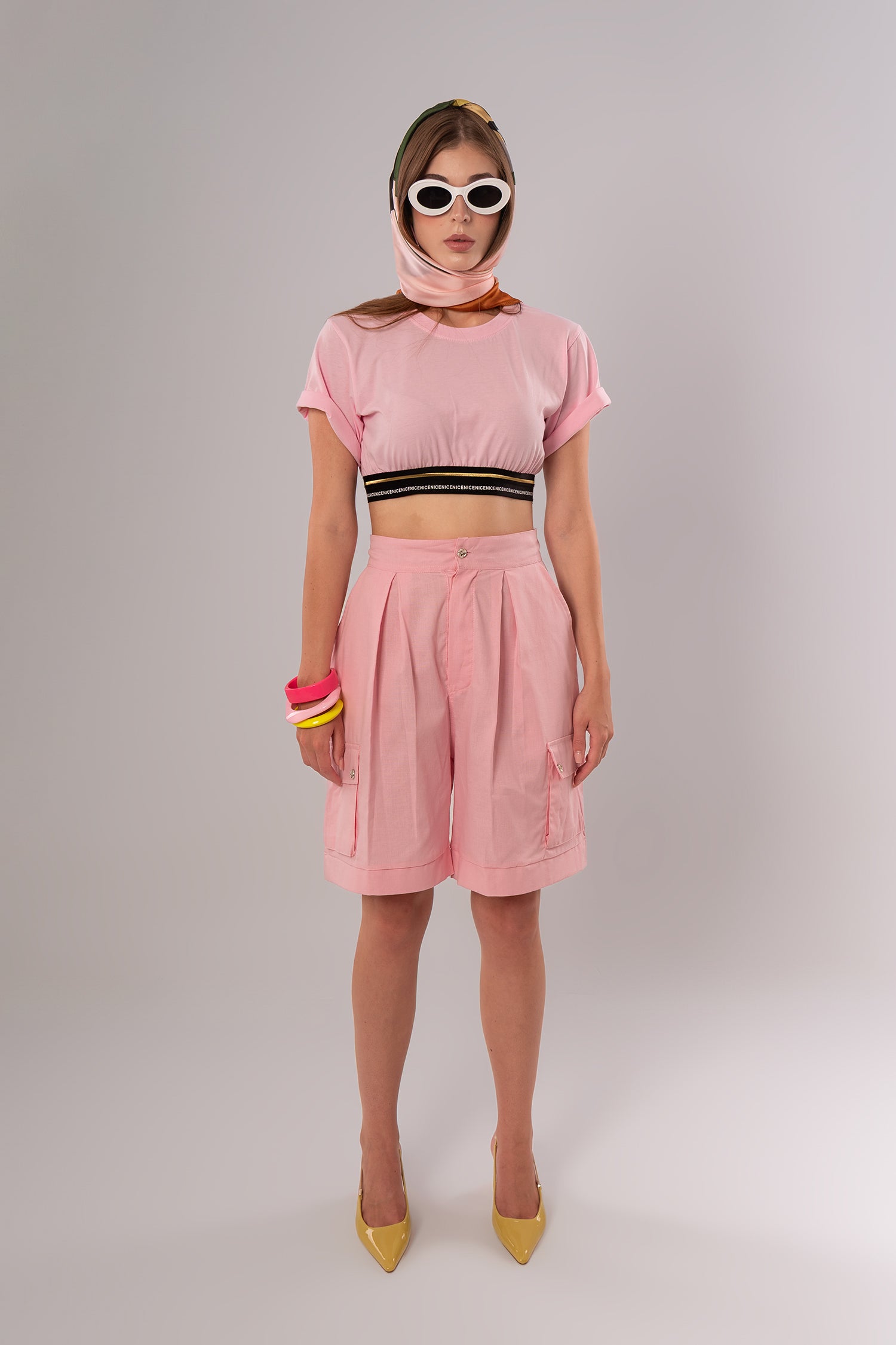 Convertible Linen Pink Pants