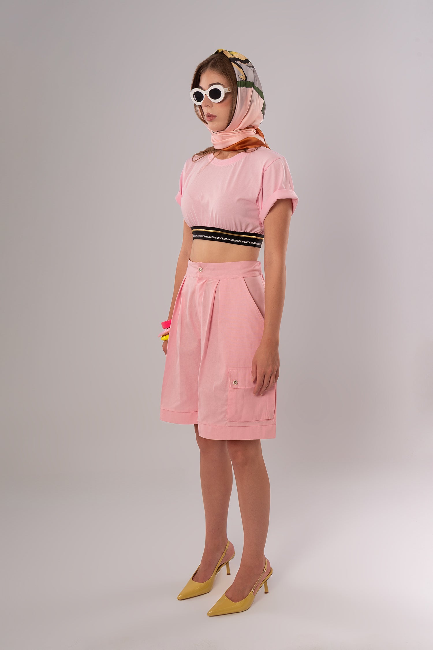 Convertible Linen Pink Pants