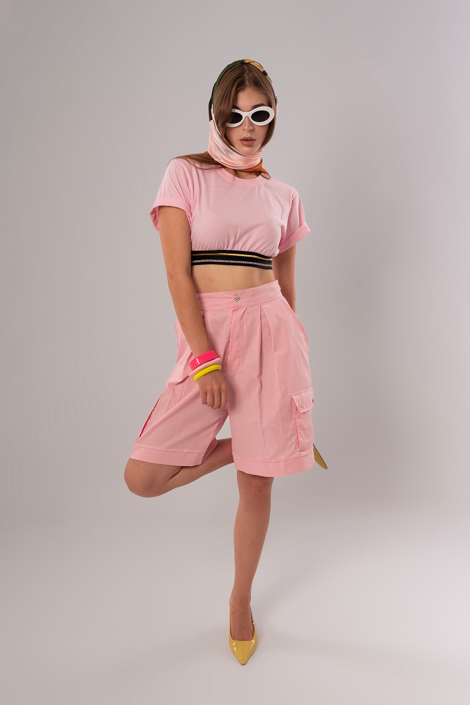 Convertible Linen Pink Pants