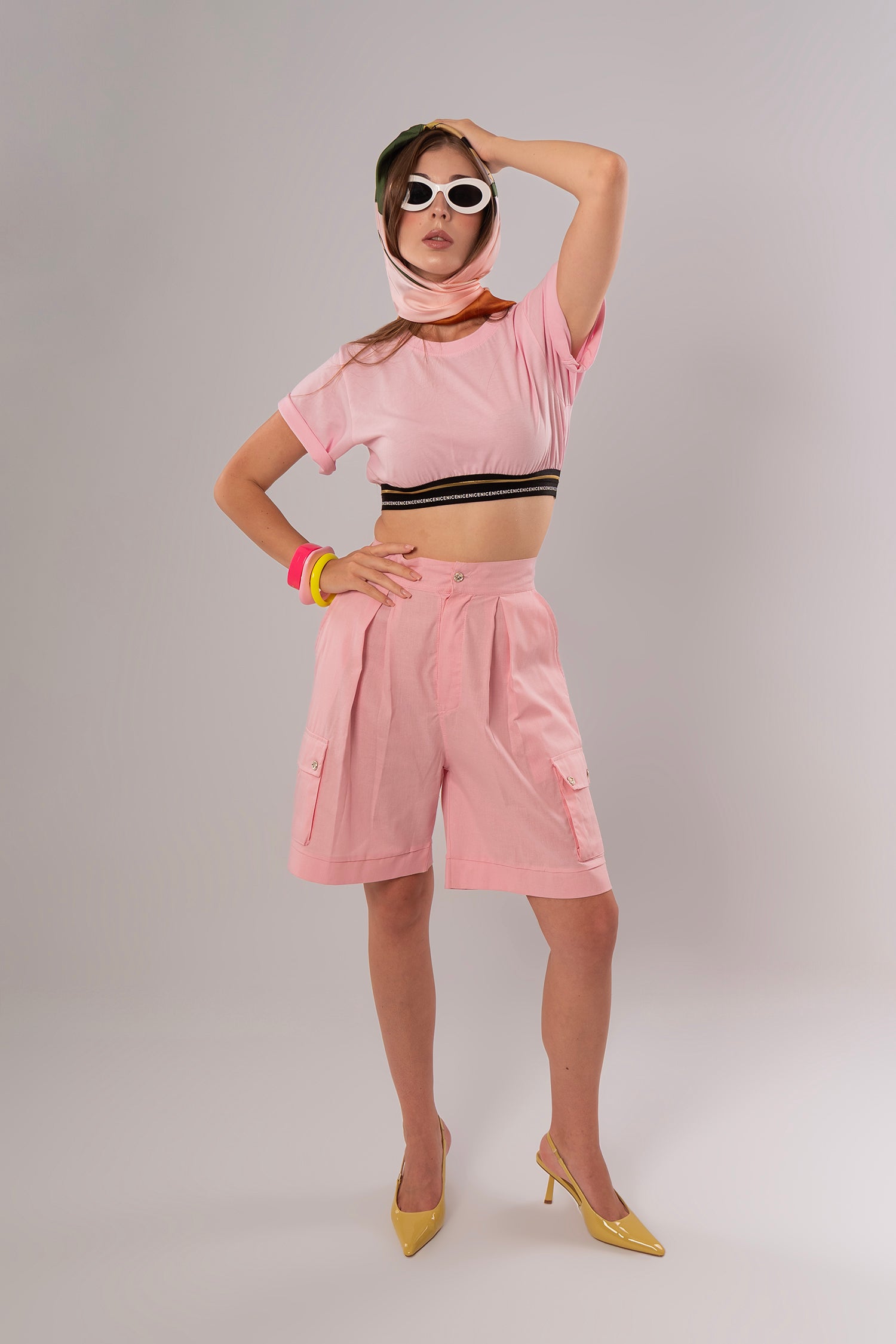 Convertible Linen Pink Pants