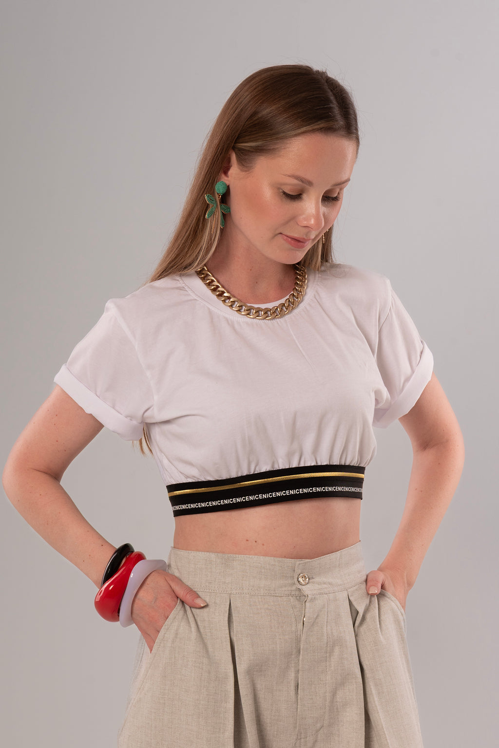 Convertible Linen Beige Pants