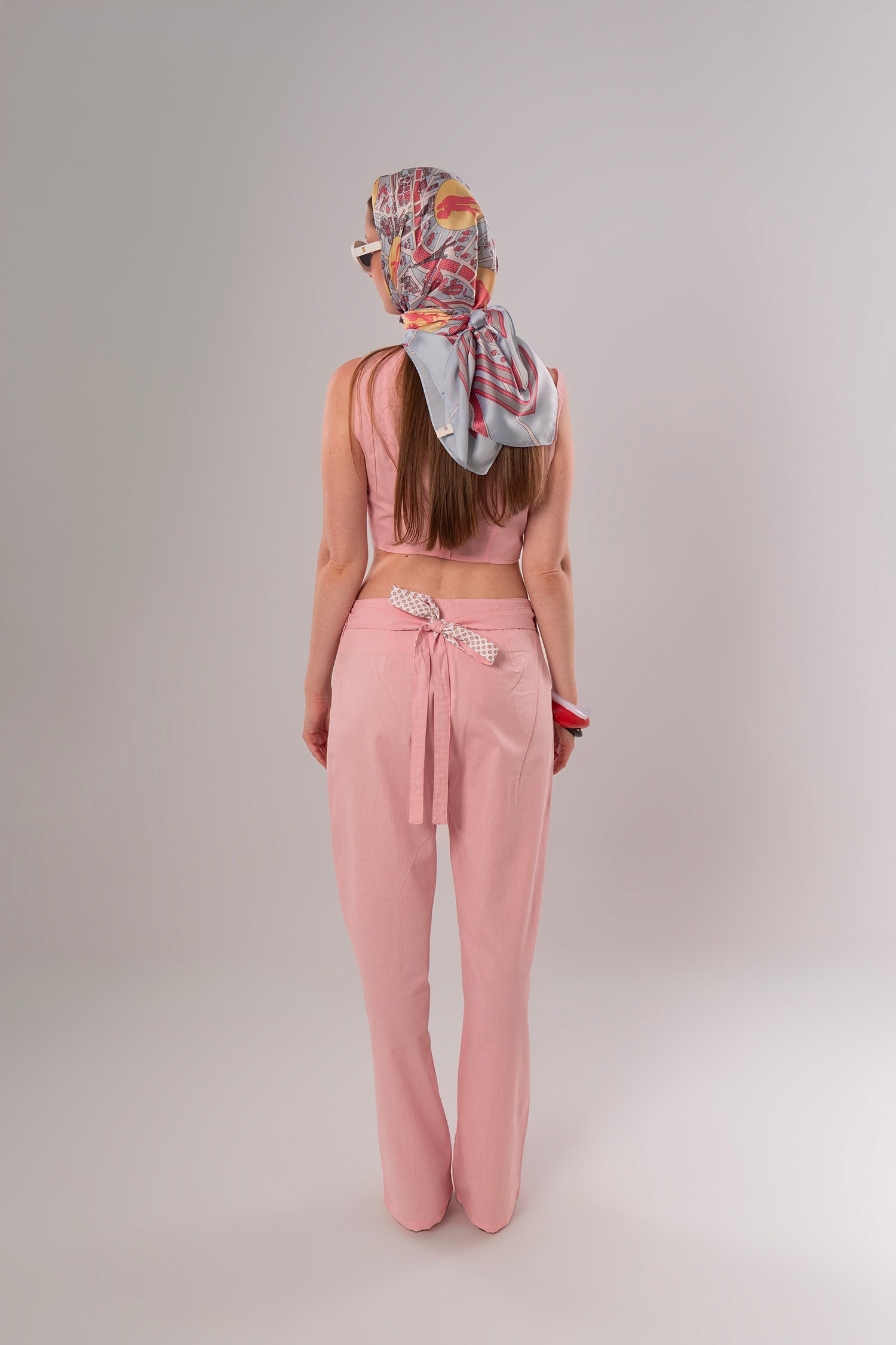 Short Linen Pink Top