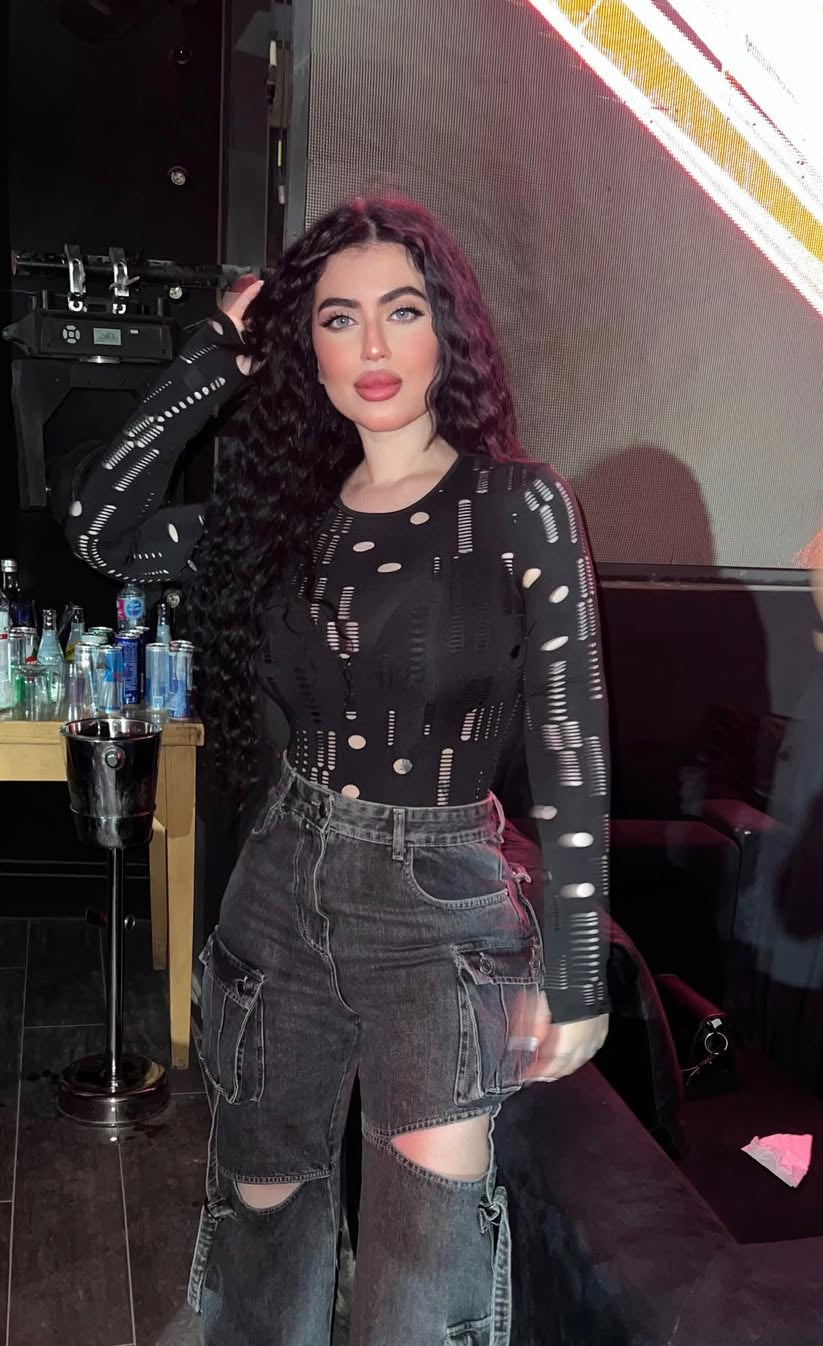 Black Denim Cargo Pants